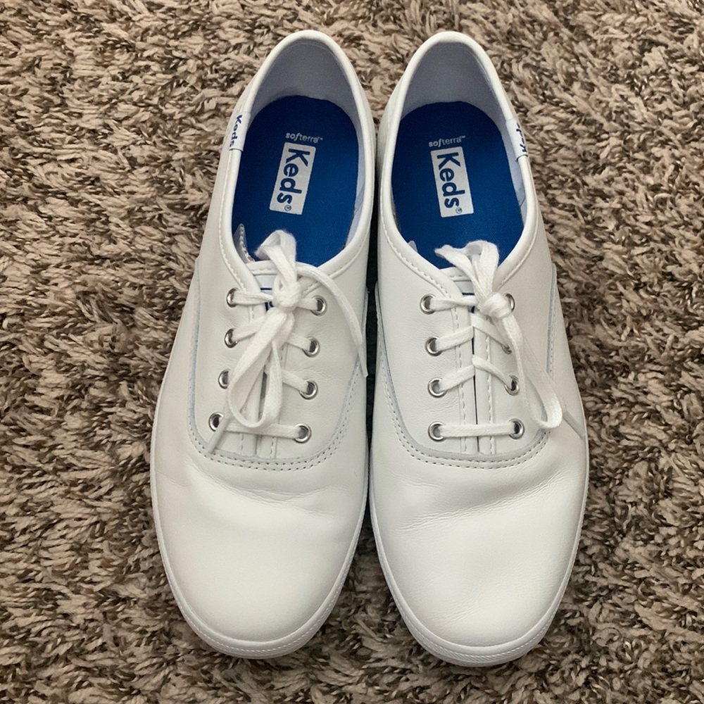 Keds Champion White Leather Sneakers